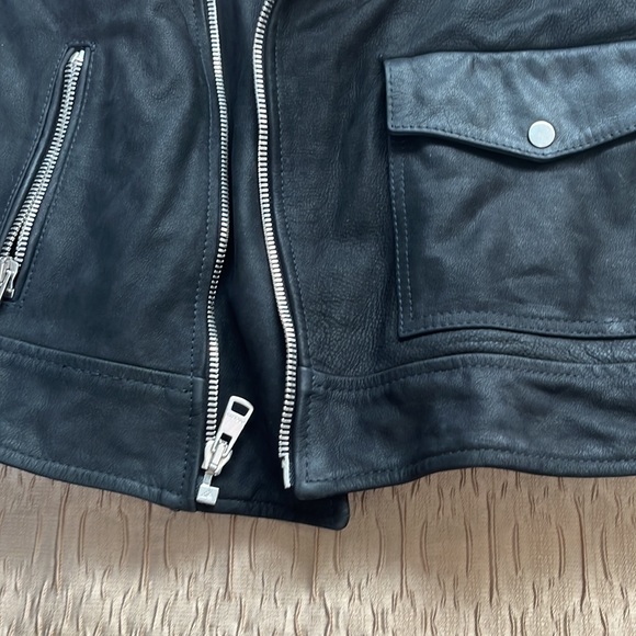 ORCIANI  LEATHER  JACKET SIZE 40 - Picture 7 of 10